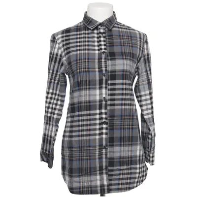 Flannel shirt (Black, White, Blue) from Wendy Trendy Acrylic, Cotton, Wool