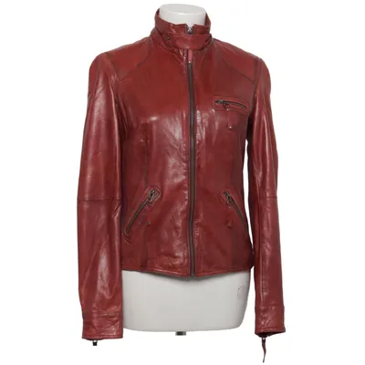 Leather jacket (Red) from Jilani Collection Leather