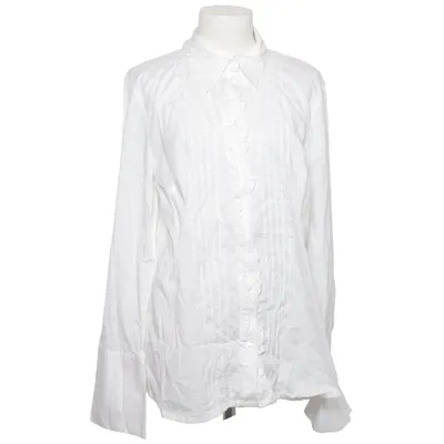 Shirt (Wit) van Peter Hahn Katoen, Elastaan