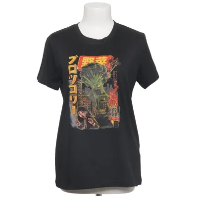 T-shirt (Noir) de Romwe Élasthane, Polyester