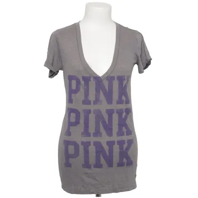 T-shirt (Grå, Lila) från Pink Victoria's Secret Bomull, Polyester