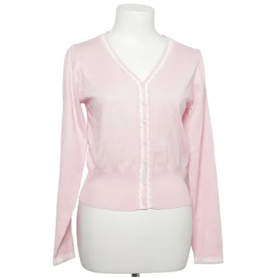 Cardigan (Pink, White) from Kate Kasin Acrylic, Viscose