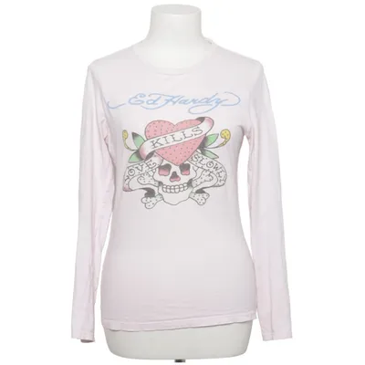 Long sleeve T-shirt (Pink) from Ed Hardy Cotton