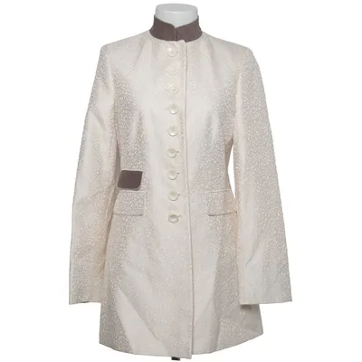 Coat (White, Green, Brown) from Bauer Silk