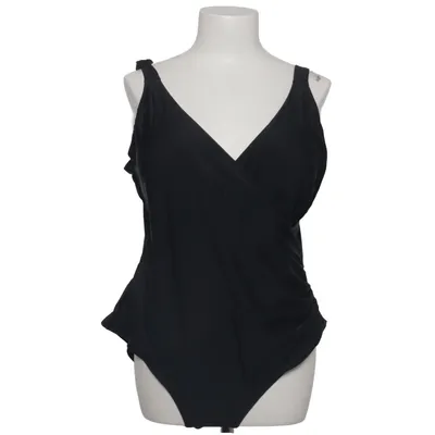 Maillot de bain une pièce (Noir) de Queentex Élasthane, Polyamide, Polyester