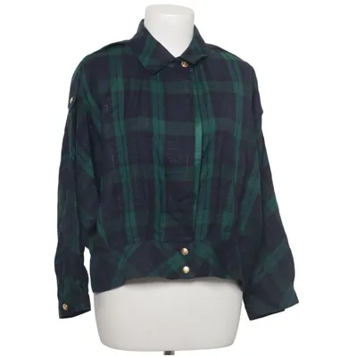 Flannel shirt (Blue, Green) from Basler Polyamide, Polyester, Wool