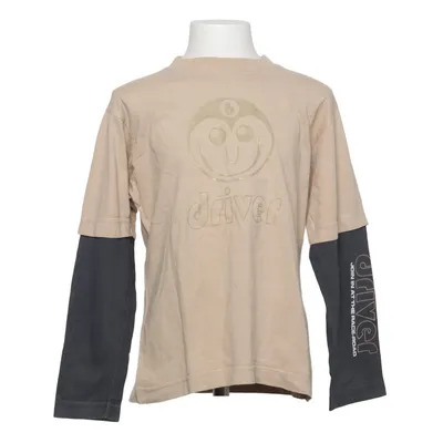 Långärmad t-shirt (Beige, Svart) från Albam Bomull