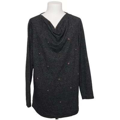 Sweater (Gray) from Laura Torelli Elastane, Polyester, Viscose