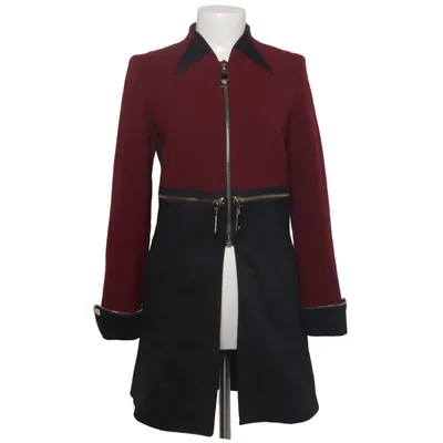 Jacke (Rot, Schwarz) von Extenzo Paris Elasthan, Polyester, Viskose