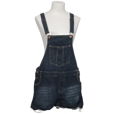 Latzhosen Shorts (Blau) von Janina Denim Baumwolle