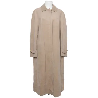 Coat (Beige) from Delmod Polyester, Polyurethane