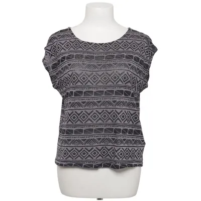 Top (Black, Gray) from Colours Of The World Cotton, Polyester