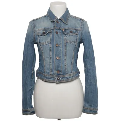 Jeansjacke (Blau) von H&M Baumwolle, Elasthan