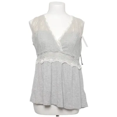 Pyjamatop (Grijs, Wit) van Tahari Elastaan, Polyamide, Viscose