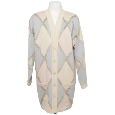 Cardigan (Beige, Blauw, Meerkleurig) van Escada by Margaretha Ley Wol