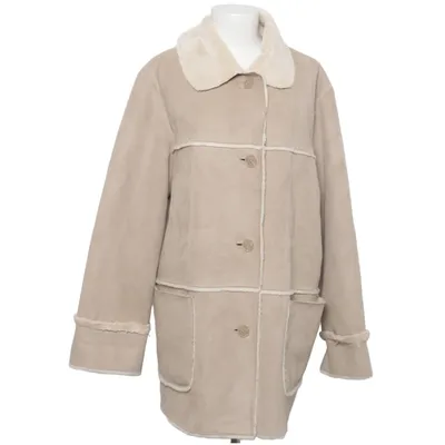 Shearlingjacka (Beige) från Gina Laura Akryl, Polyester