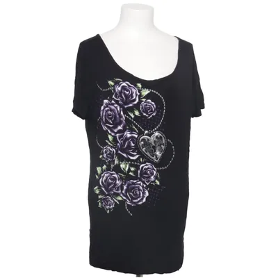 T-shirt (Noir, Violet, Vert) de Gothicana by EMP Élasthane, Viscose