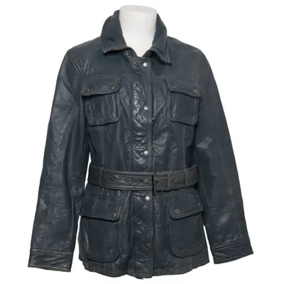 Læderjakke (Blå) fra Oakwood Læder, Polyester