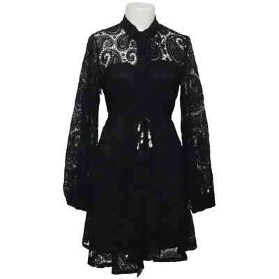Slå-om-kjole (Sort) fra Danity Polyester