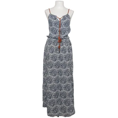Robe longue (Bleu, Blanc) de Red Queen Coton