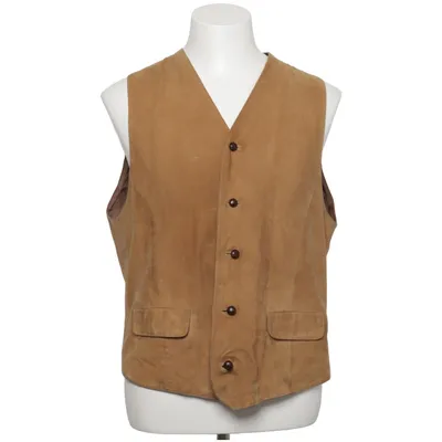 Suit vest (Brown) from Abrams Acetate, Leather, Polyamide