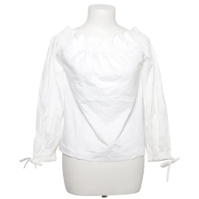 Bluse (Weiß) von Banana Republic Baumwolle, Elasthan