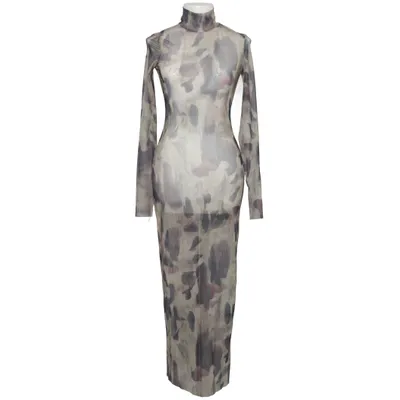 Robe (Beige, Multicolore) de Etika Fashion