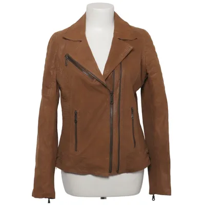 Bikerjacke (Braun) von Fabio Leder, Polyester
