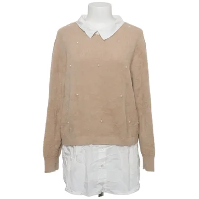 Sweater (Beige, White) from Gina Cotton, Polyamide