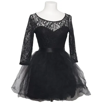 Jurk (Zwart) van Naf Naf Polyamide, Polyester, Viscose