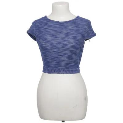 Crop top (Bleu) de Sabo Skirt Acrylique, Polyester