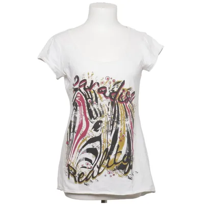 T-shirt (Wit, Meerkleurig) van Up Fashion Katoen, Elastaan