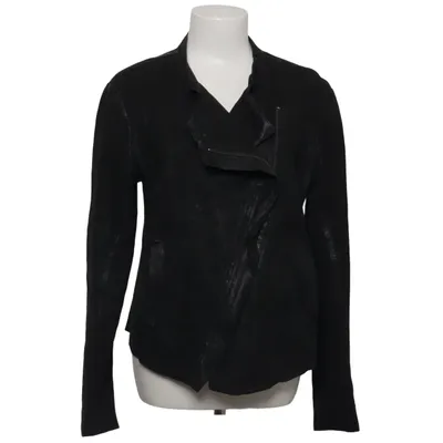 Bikerjakke (Italienische Gr. 48 entspricht EU 42) fra Rehard Bomuld, Læder, Polyester