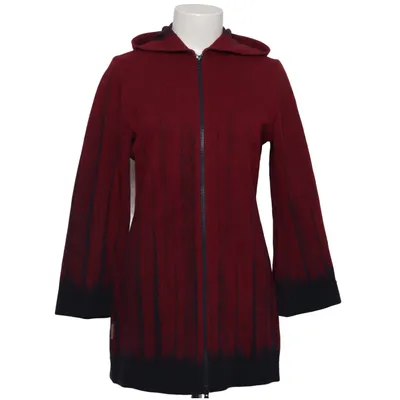 Capuchon sweater (Rood, Zwart) van Edursdotter Merinowol
