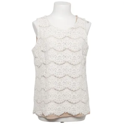 Haut (Blanc, Beige) de Rose+Olive Coton, Polyamide, Polyester