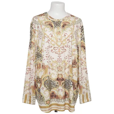 Henley Shirt (Beige, Braun, Mehrfarbig) von Alfredo Pauly Elasthan, Polyester