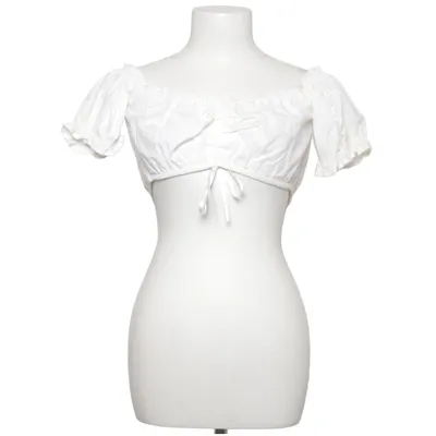 Dirndl blouse (White) from Golden-Trachten Cotton