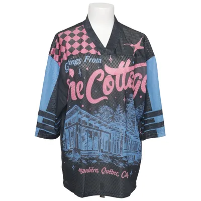 Voetbalshirt (Zwart, Blauw, Roze)