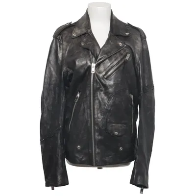 Biker jacket (Gray, Black) from Diesel Leather