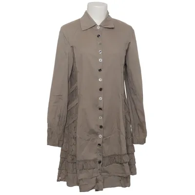 Shirt dress (Beige) from Restart Cotton, Elastane