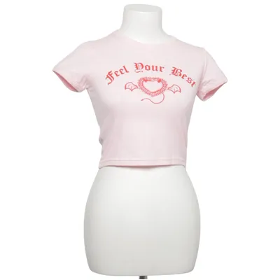 T-shirt (Roze) van Chengxiyihou Katoen, Polyester