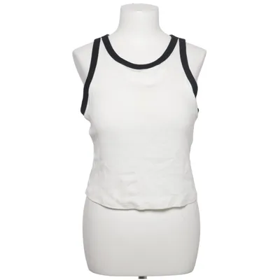 Tank Top (White, Black) from Uniqlo Cotton, Elastane, Polyester
