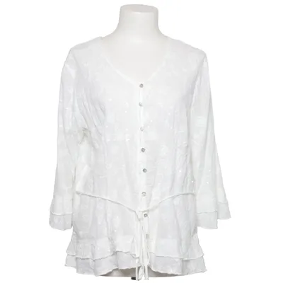 Bluse (Weiß) von Canda Premium Baumwolle
