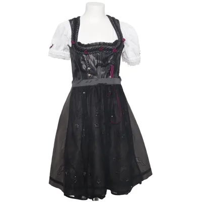Dirndl (Grå, Vit, Rosa) från Almsach Bomull, Linne, Metallfiber, Polyester