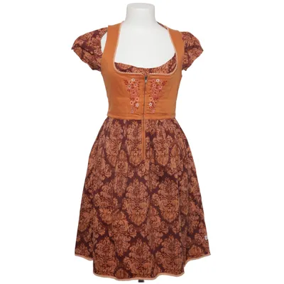 Dirndl (Brown, Yellow, Multicolored) from Blutsgeschwister Cotton, Elastane