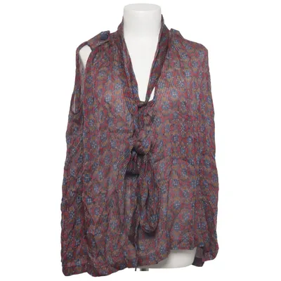 Top (Blue, Red, Multicolored) from Biba Silk