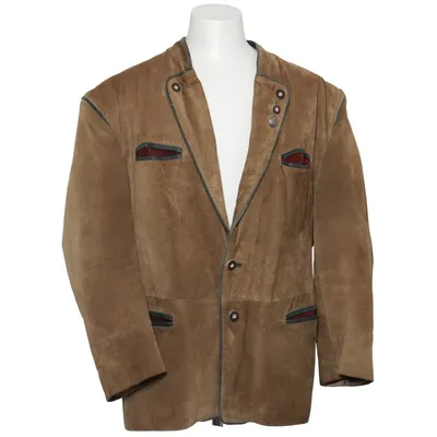 Læderjakke (Brun) fra Adler Læder, Polyester