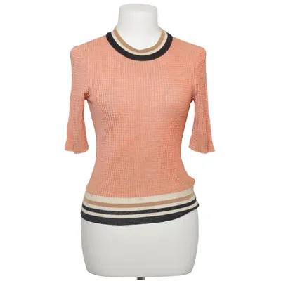 Haut (Orange, Blanc, Noir) de Carven Coton, Polyamide, Soie, Viscose