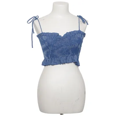 Crop top (Bleu, Blanc) de Emory Park