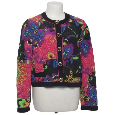 Jacket (Black, Multicolored) from Hardob Acetate, Polyester